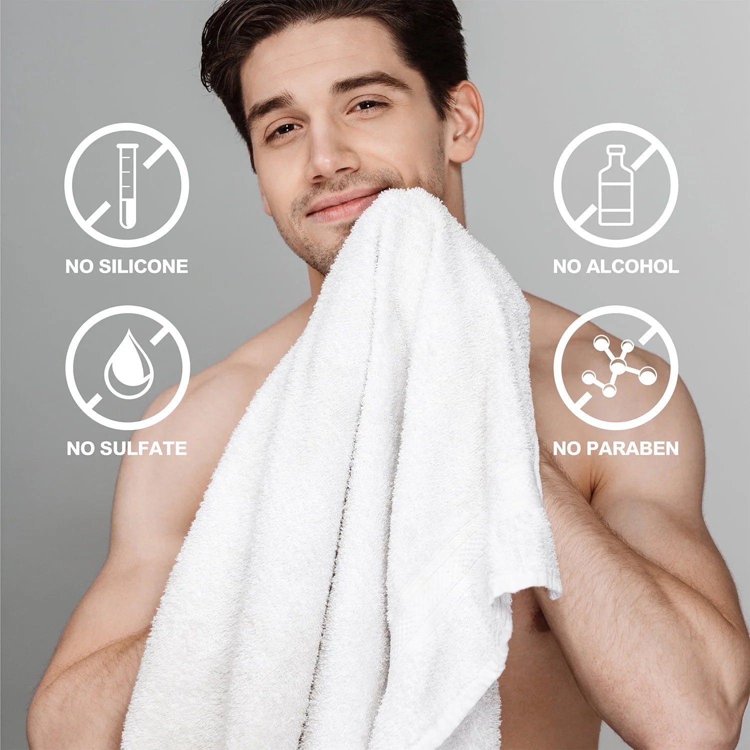 Bath Body Care Spa Gift Basket Sets for Men - 8 Pcs Luxury Leathers Scented Skin Self Care Kit Birthday Fathers Day Gifts for Him Grandpa