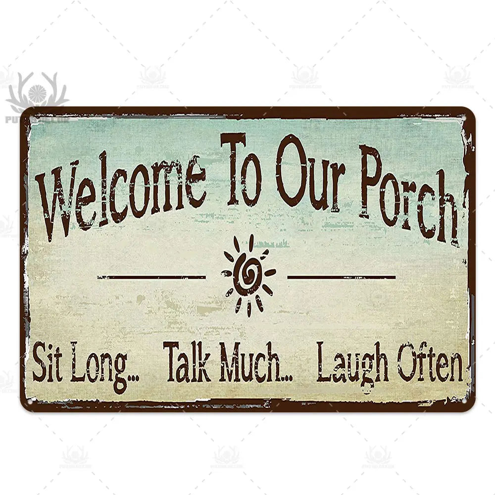 Beach Tin Sign Plaque Metal Vintage Summer Metal Wall Sign Beach Decor for Beach Bar Beach House Seaside Decorative Plate